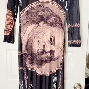 Money print dress